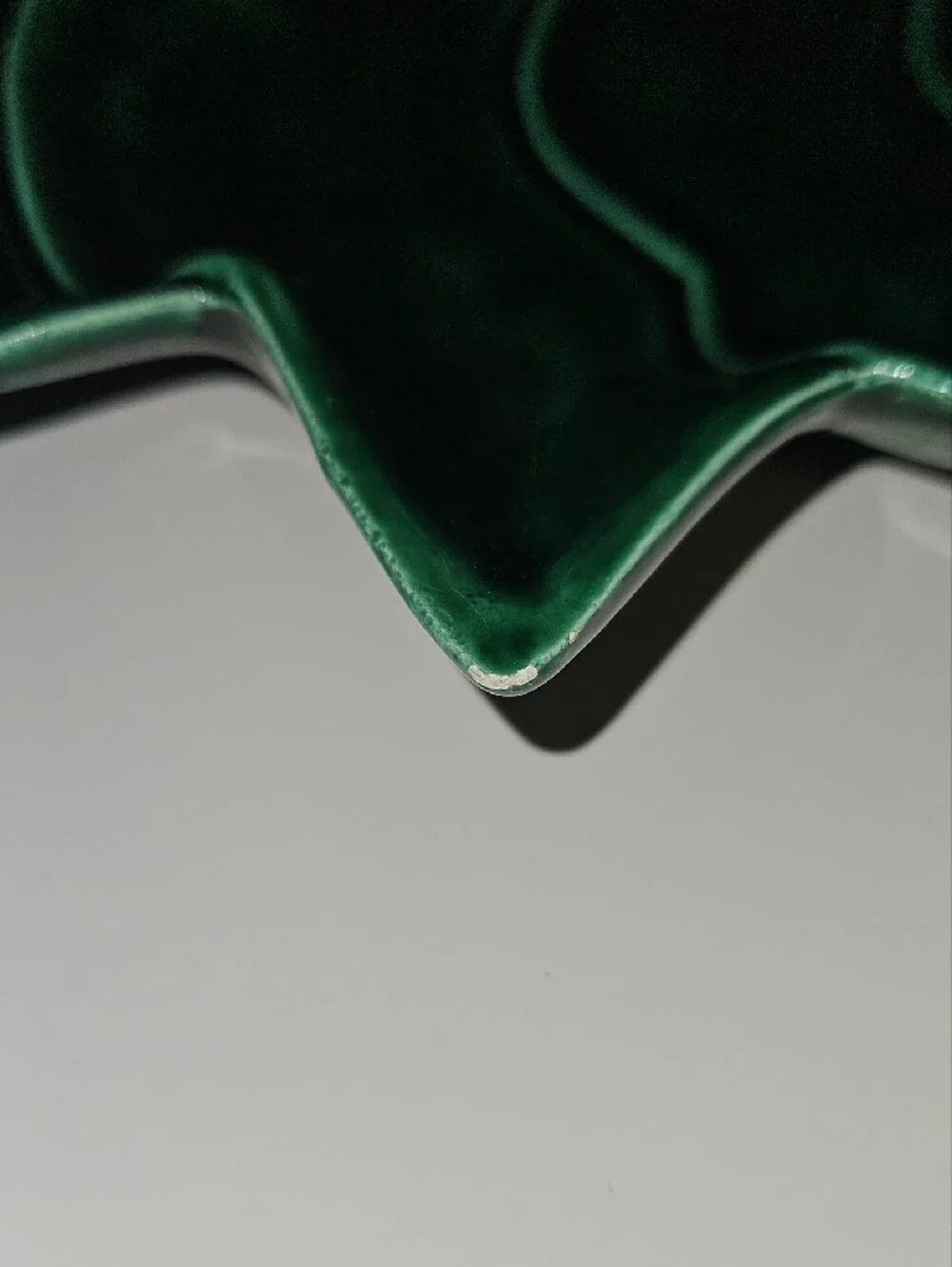 Green Ceramic Christmas Tree Serving Dish